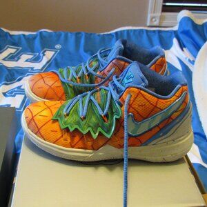 Nike Kyrie 5 SBSP (PS) Orange Peel/Teal 1.5Y Spongebob Pineapple House
